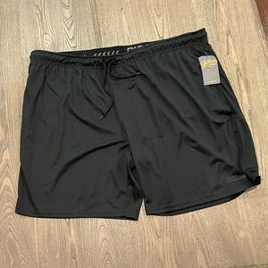 NWT Johnny Bigg Active Textured Knit Shorts Black Size 5X